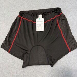 Winx Wheels Ultra Shorts Unisex Black Red Gel Padded Cycling Biker NWT Sz 2XL